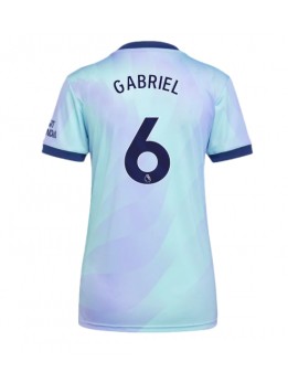 Arsenal Gabriel Magalhaes #6 Ausweichtrikot für Frauen 2024-25 Kurzarm